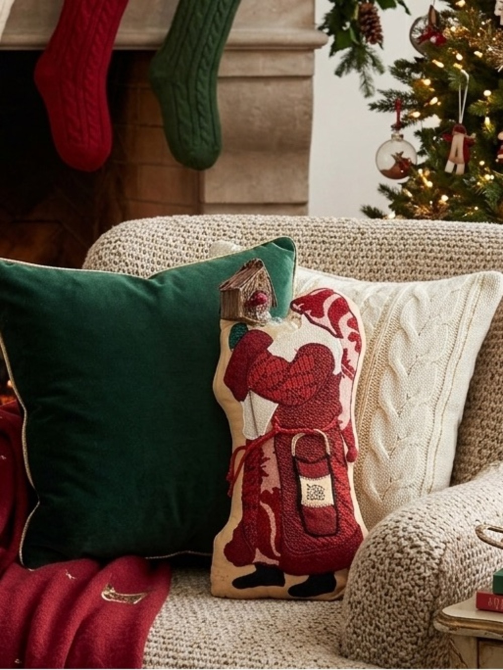 Limited edition Artisan Patti Christmas 1994 Decorative Pillow numbered 34/150